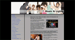 Desktop Screenshot of musicandlights.net