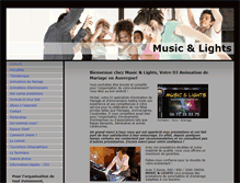 Tablet Screenshot of musicandlights.net